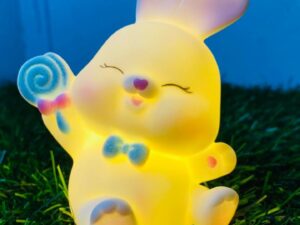 sweet bunny lollipop led mini night lamp