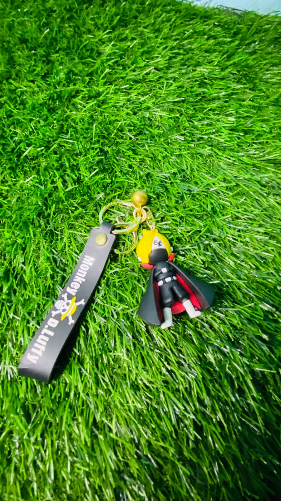 anime hero figure keychain with wrist strap anime hero figure keychain with wrist strap