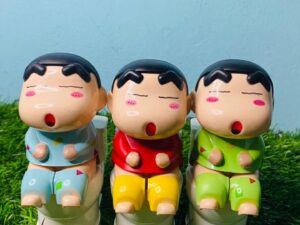 funny shinchan sitting toilet toy figure