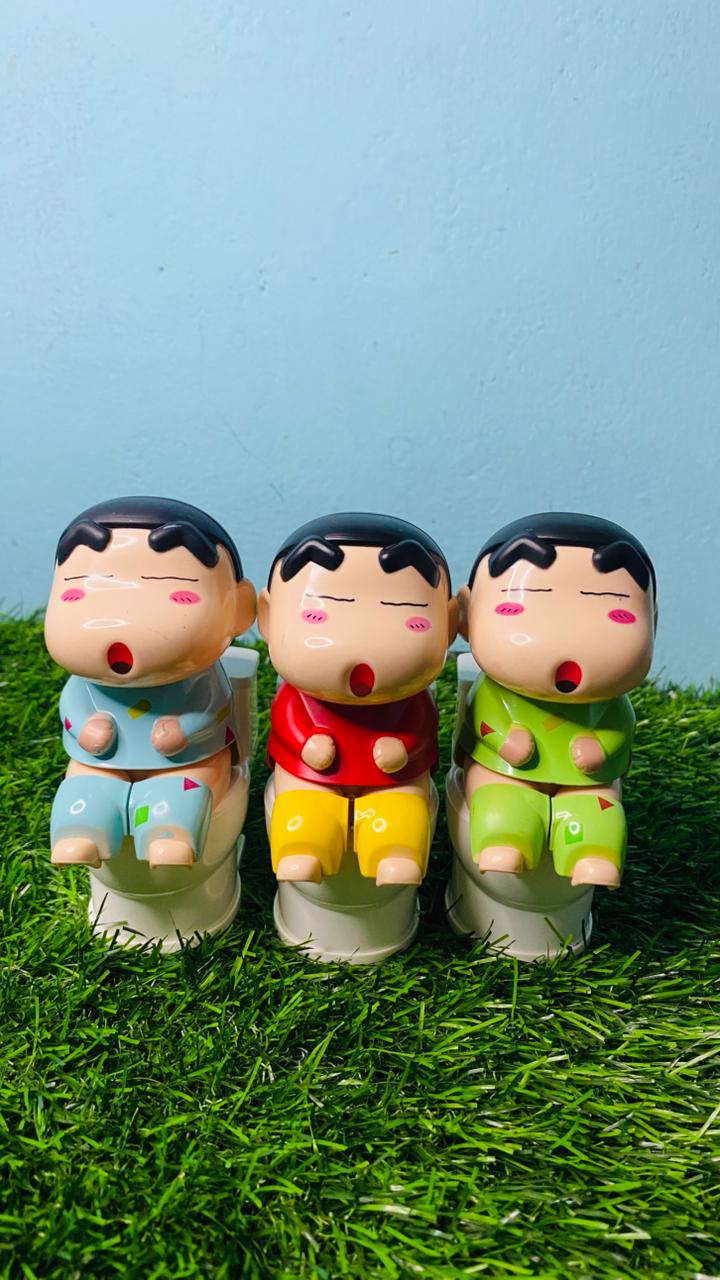 funny shinchan sitting toilet toy figure funny shinchan sitting toilet toy figure